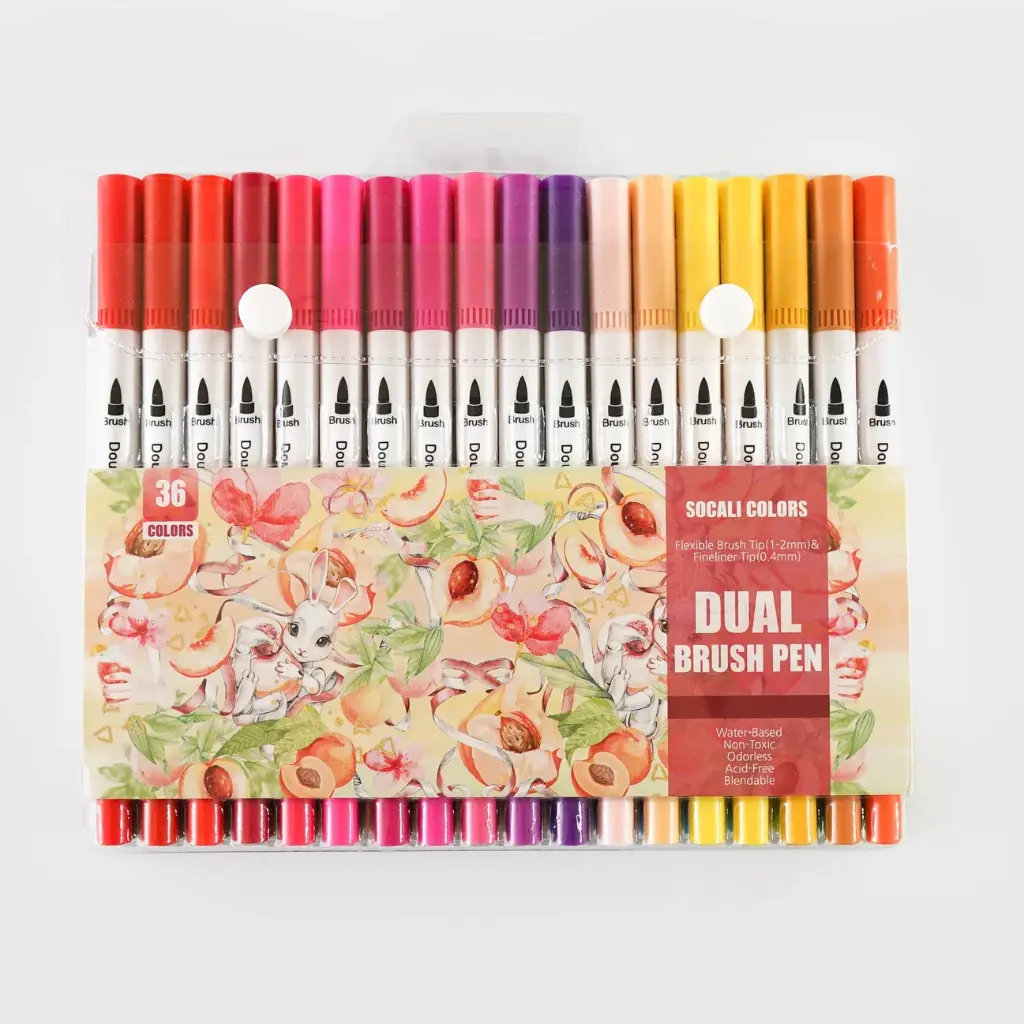 Dual-Tip Brush Markers