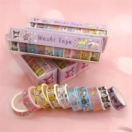 Washi Tape Set (10 Rolls, Assorted Designs)