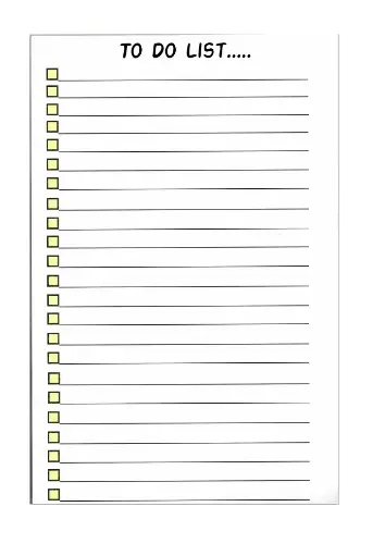 To-Do List Pad (Tear-Off, 50 Sheets)