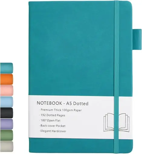 Leatherette Hardcover Journal (Dotted, 192 Pages)