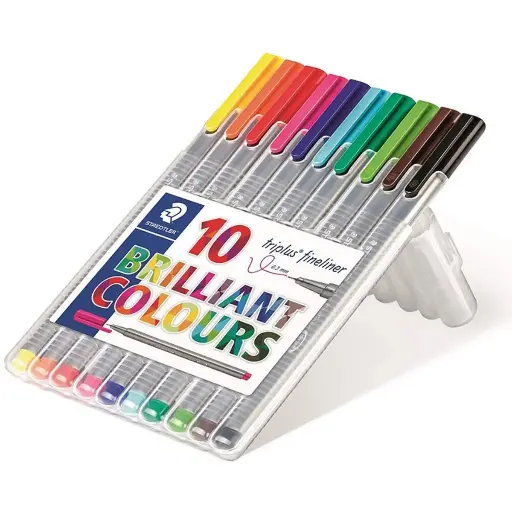 Staedtler Triplus Fineliner Set (10 Colors)