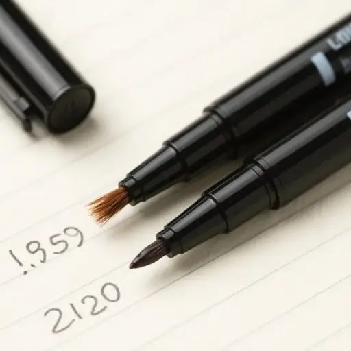 雙頭毛筆記號筆